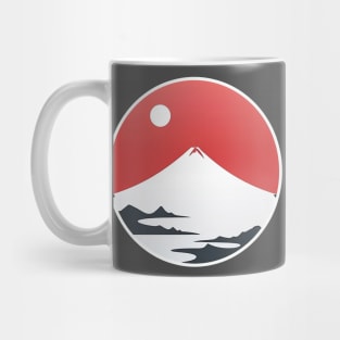 Minimalist Fuji Hama design / ミニマリスト 富士 浜 デザイン Mug